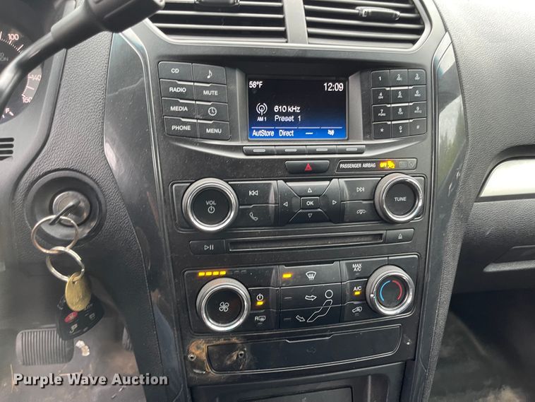 image for item JF9091 2016 Ford Explorer Police Interceptor  SUV