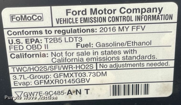 image for item JF9091 2016 Ford Explorer Police Interceptor  SUV