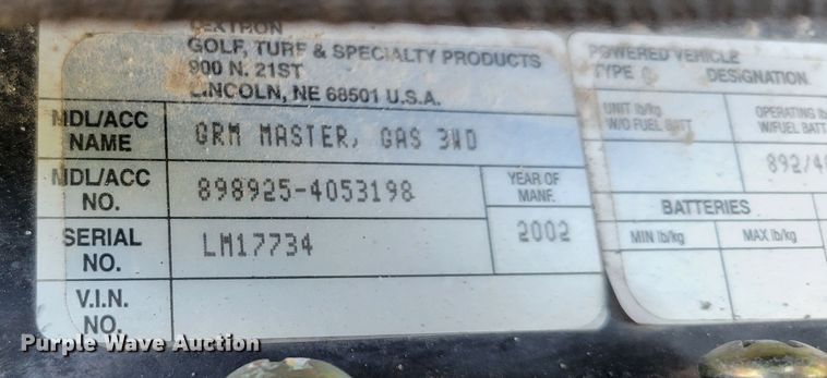 image for item JZ9140 Jacobsen Textron Groom Master  bunker rake