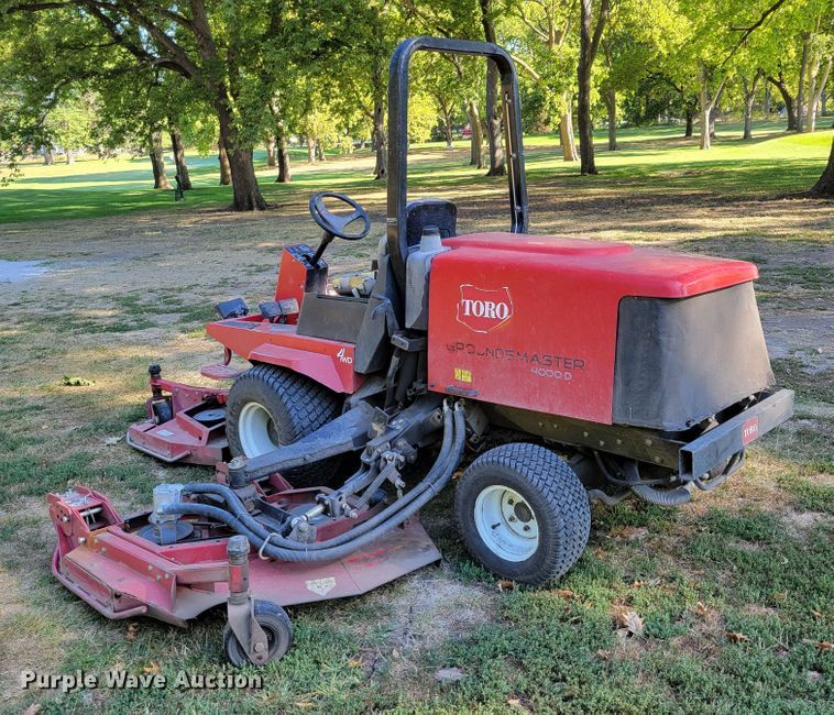 image for item JZ9142 Toro Ground Master 4000D  lawn mower