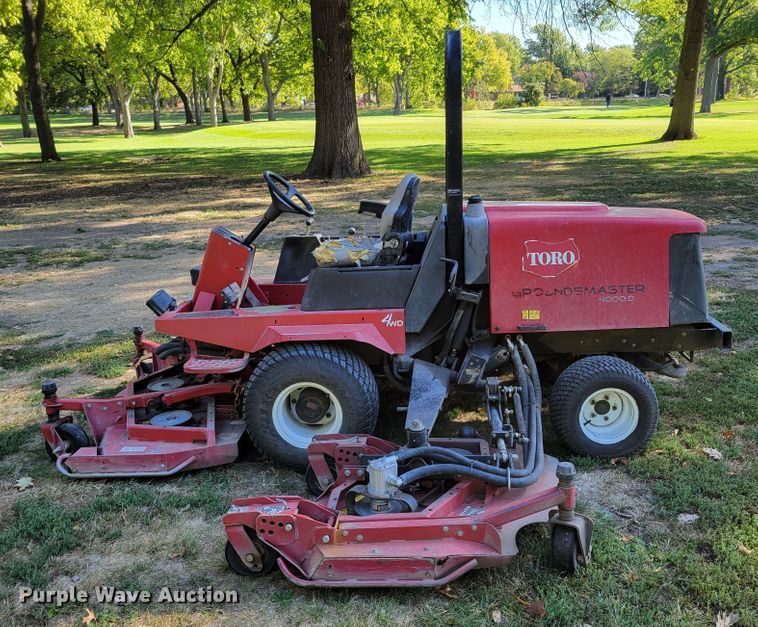 image for item JZ9142 Toro Ground Master 4000D  lawn mower