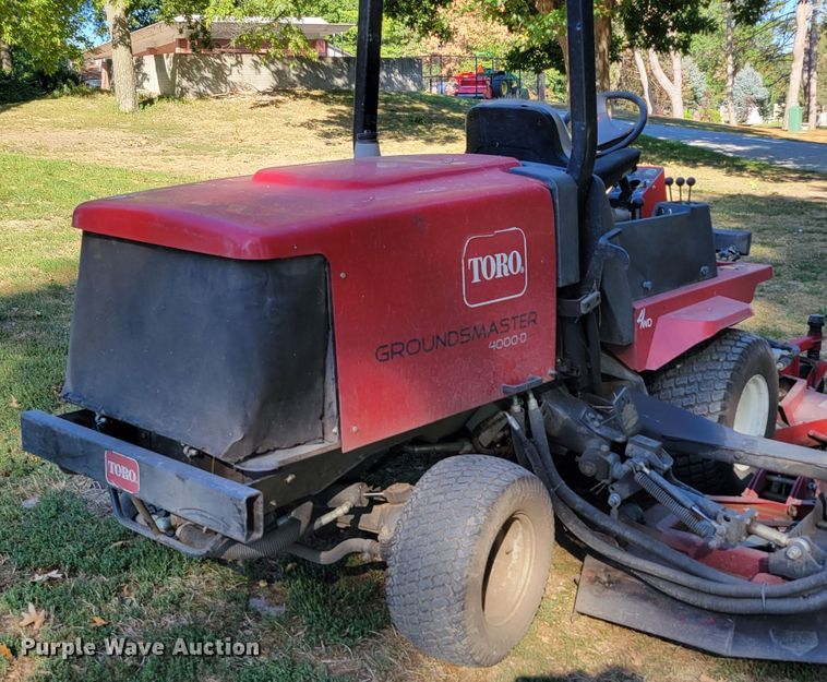 image for item JZ9142 Toro Ground Master 4000D  lawn mower