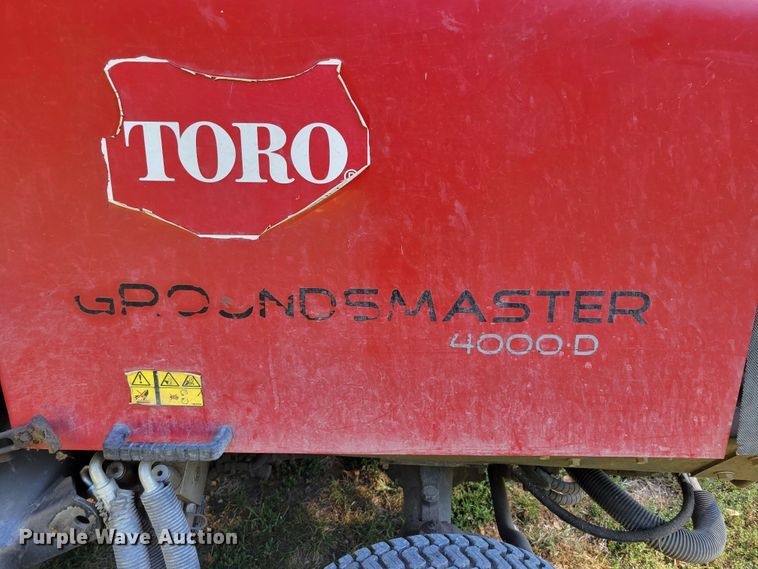 image for item JZ9142 Toro Ground Master 4000D  lawn mower