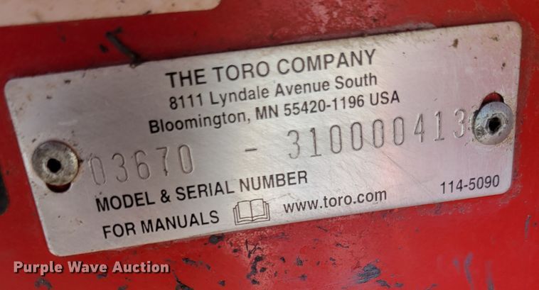 image for item JZ9144 2010 Toro Reelmaster 5410  reel mower