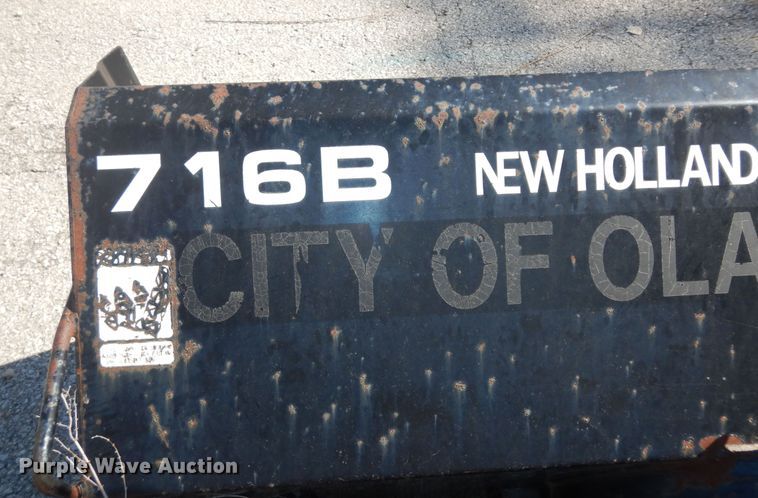 image for item KF9249 New Holland 716B  snow blower