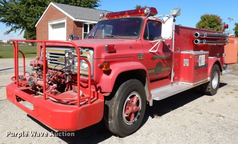image for item KF9451 1975 Chevrolet C65  pumper fire truck