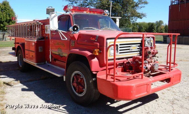image for item KF9451 1975 Chevrolet C65  pumper fire truck