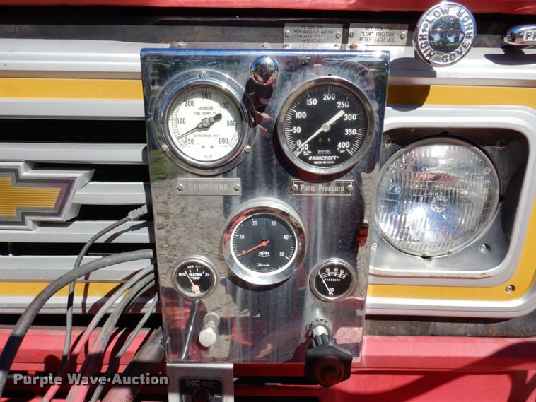 image for item KF9451 1975 Chevrolet C65  pumper fire truck