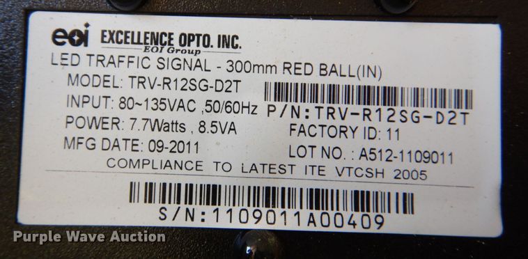 image for item KF9459 (5) pallets of traffic signals