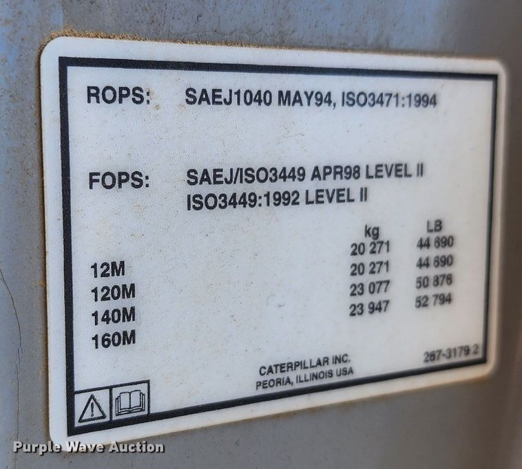 image for item KH9223 2008 Caterpillar 140M  motor grader