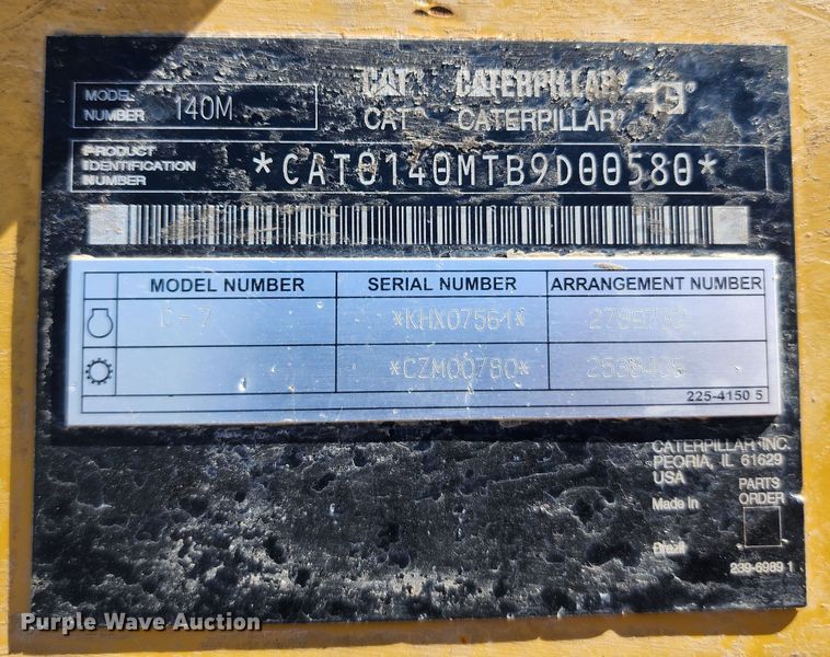 image for item KH9223 2008 Caterpillar 140M  motor grader