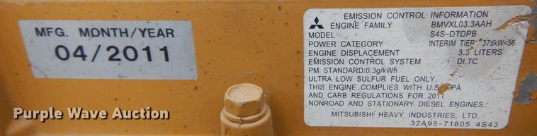 image for item KP9005 2011 Caterpillar C3.4  engine