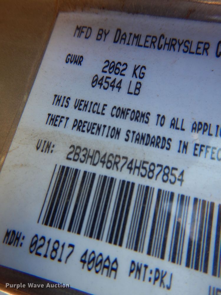 image for item KP9010 2004 Dodge Intrepid