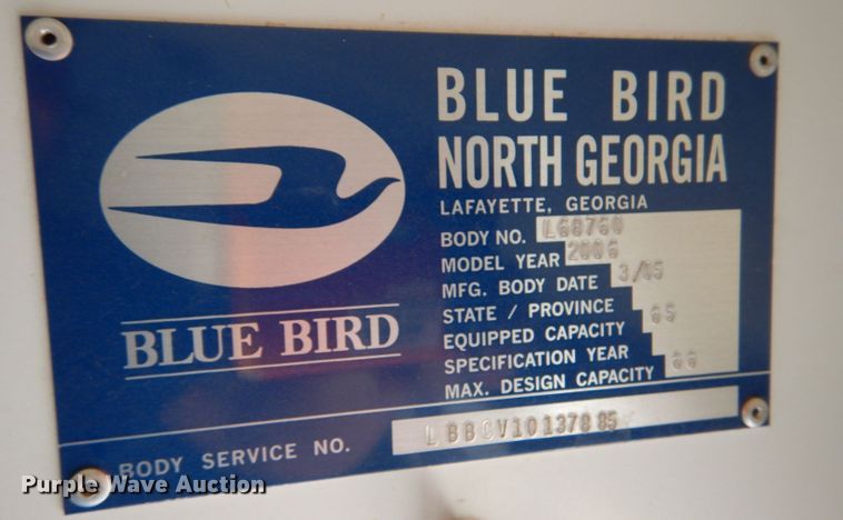 image for item LB9989 2006 Blue Bird  school bus