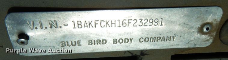 image for item LB9989 2006 Blue Bird  school bus