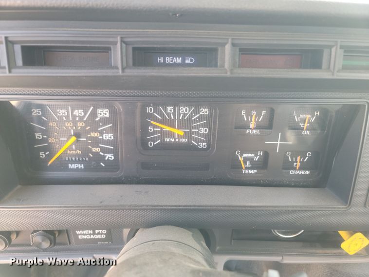 image for item LM9759 1997 Ford F800  digger derrick truck