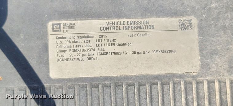 image for item LN9543 2015 Chevrolet Silverado 1500  Double Cab pickup truck