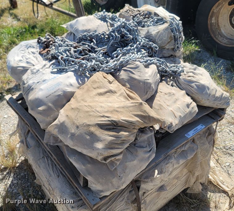 image for item LN9568 Approximately 50 bags of motor grader tire chains