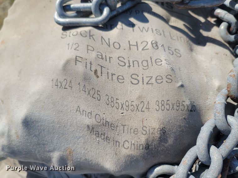 image for item LN9568 Approximately 50 bags of motor grader tire chains