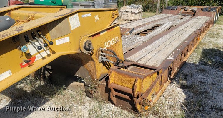 image for item LN9586 2002 Eager Beaver 50GSL  lowboy equipment trailer