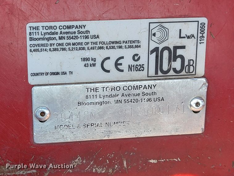 image for item MH9195 Toro Groundsmaster 4000D  lawn mower