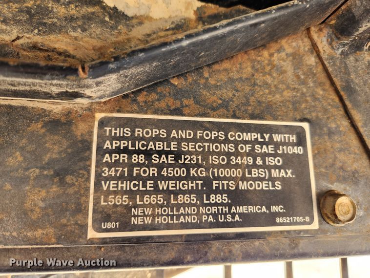 image for item MK9371 1998 New Holland LX665 Turbo  skid steer loader