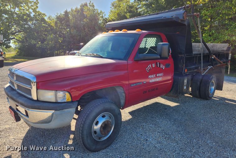 2001 Dodge Ram 3500 dump bed pickup truck in Gerald, MO | Item MK9372 ...