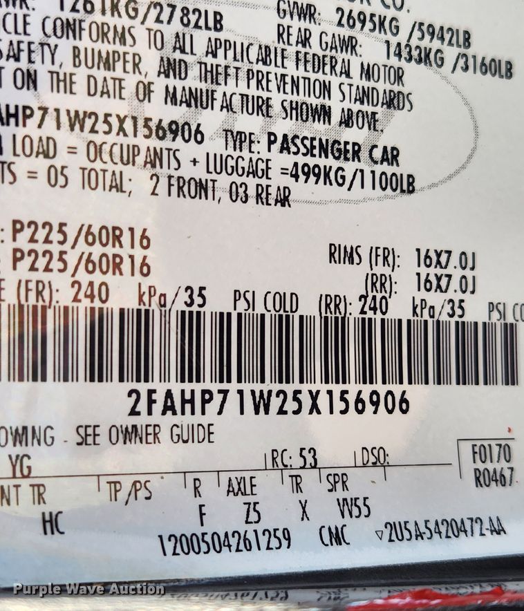 image for item MK9373 2005 Ford Crown Victoria Police Interceptor