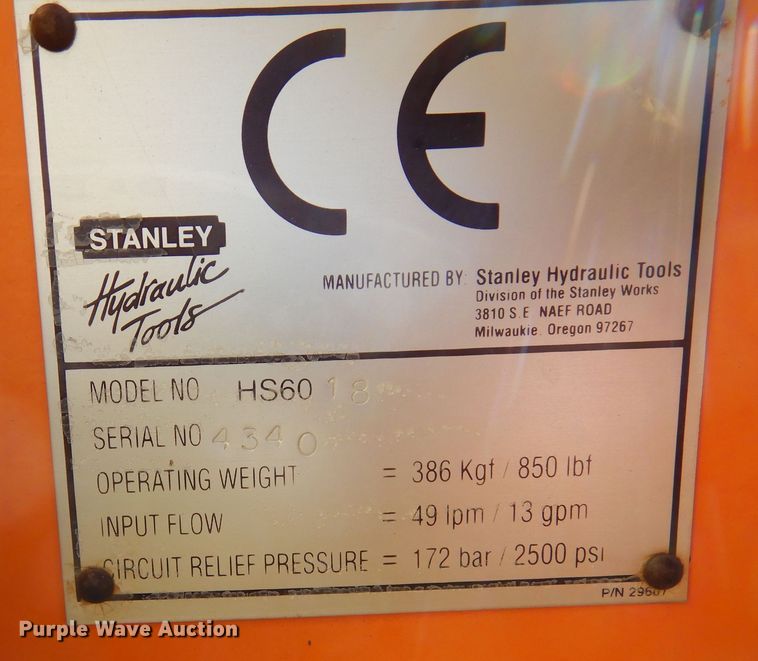 image for item MR9561 Stanley HS-6018  plate compactor