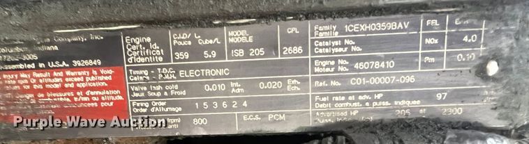 image for item MR9907 2001 Freightliner FL70  dump truck