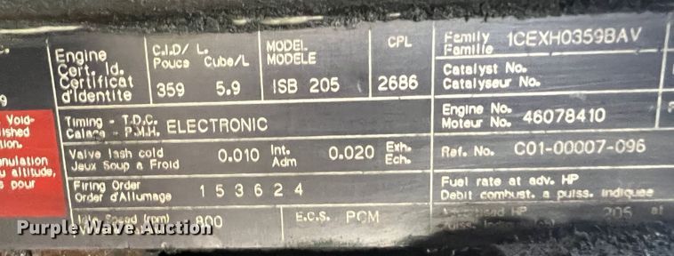 image for item MR9907 2001 Freightliner FL70  dump truck