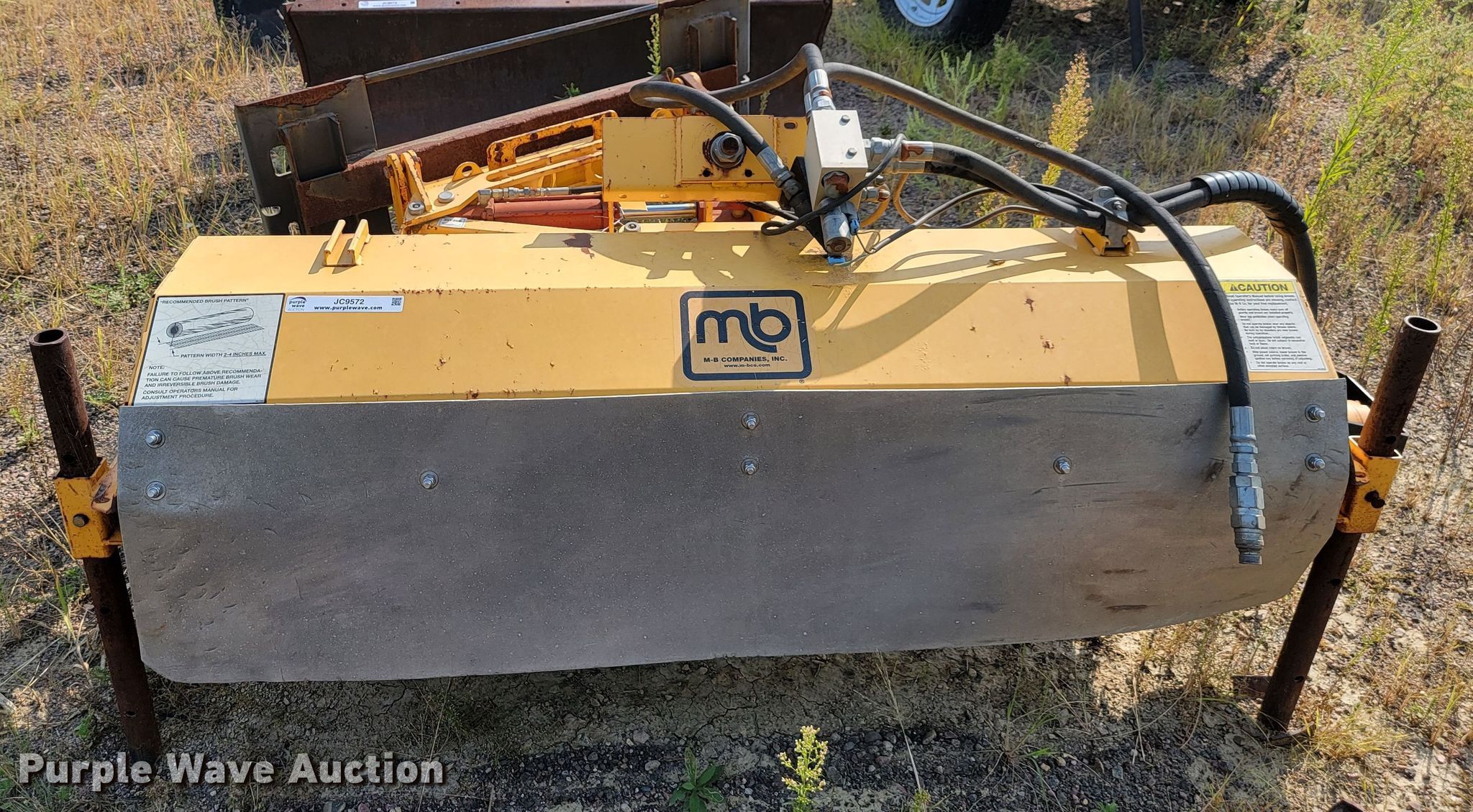 MB 60"W skid steer broom in Sioux Falls, SD Item JC9572 sold Purple