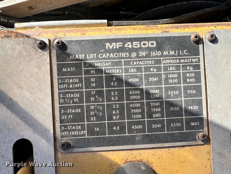 image for item DO8710 Massey Ferguson MF4500  forklift