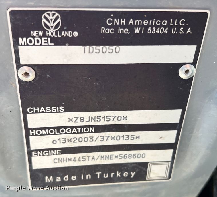 image for item DO8714 2008 New Holland TD5050  MFWD tractor