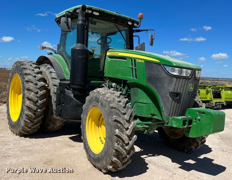 image for item DO8729 2015 John Deere 7230R  MFWD tractor