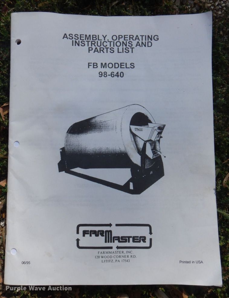 image for item DP0339 1997 FarmMaster FB233  feed grinder/mixer