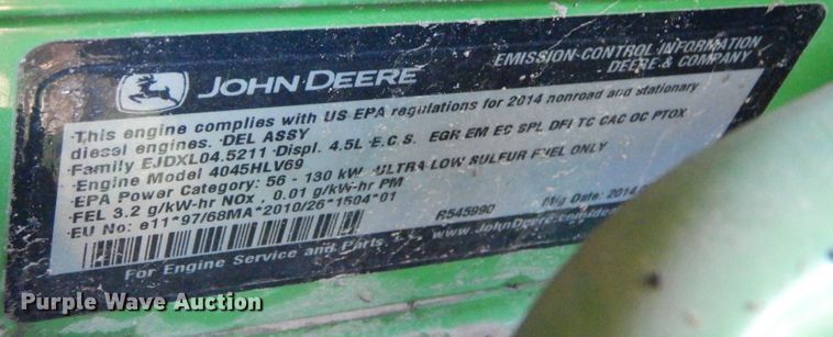 image for item DS1415 2014 John Deere 5085E  MFWD tractor