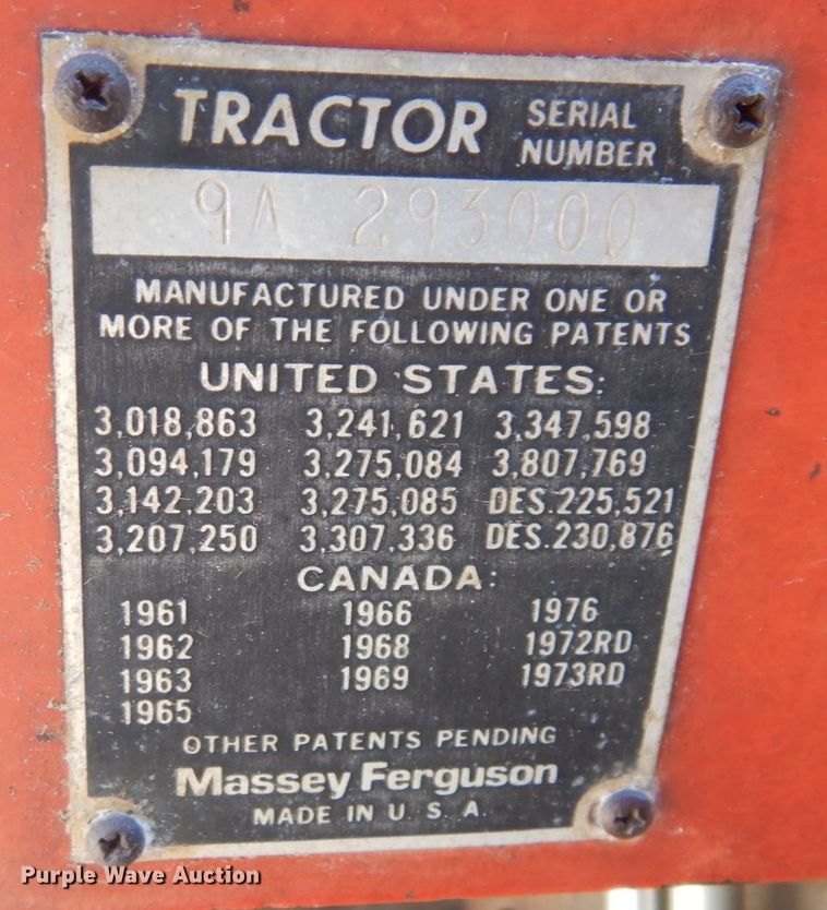 image for item DS1425 1978 Massey Ferguson 230  tractor