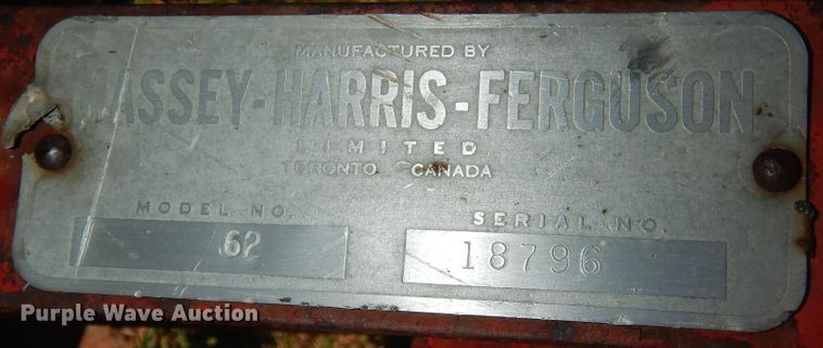 image for item KF9436 Massey Ferguson 62  two bottom plow