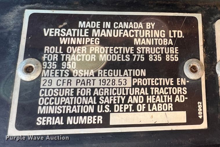 image for item MQ9803 1979 Versatile 855  4WD tractor