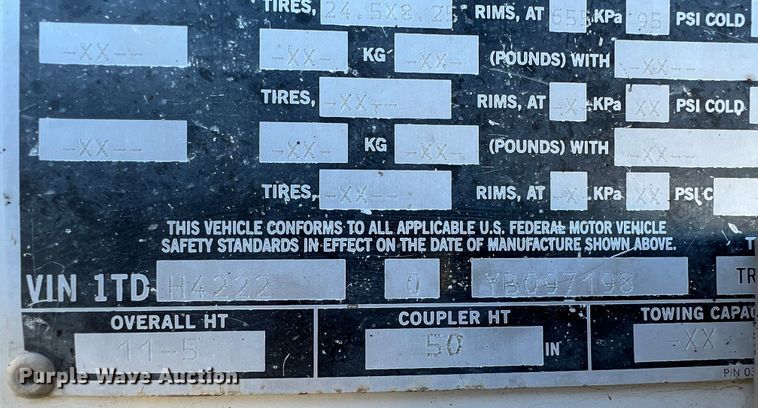 image for item MQ9821 2000 Timpte  grain trailer