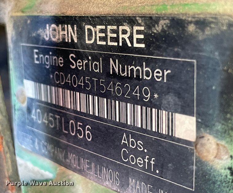 image for item MR9381 2000 John Deere 6410  tractor