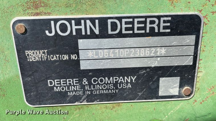 image for item MR9381 2000 John Deere 6410  tractor