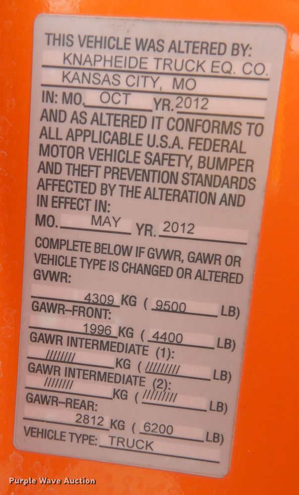 image for item DM3156 2012 Chevrolet Silverado 2500HD  pickup truck