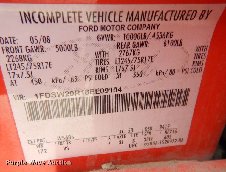 image for item DM3193 2008 Ford F250 Super Duty XL  Crew Cab pickup truck