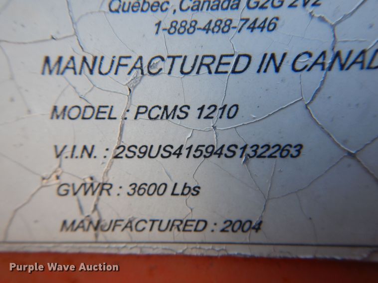 image for item JA9718 2004 Ver-Mac PCMS1210  message board trailer