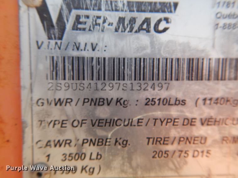 image for item JA9719 2007 Ver-Mac PCMS1210  message board trailer