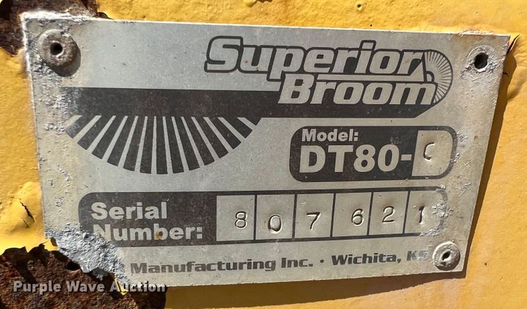 image for item JA9722 2007 Superior DT80CT  broom