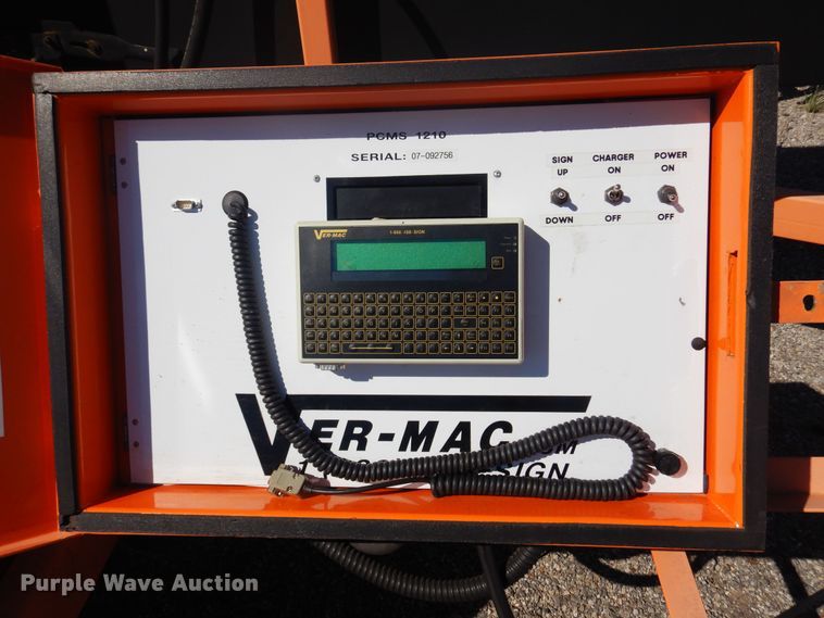 image for item JA9726 2007 Ver-Mac PCMS1210  message board trailer