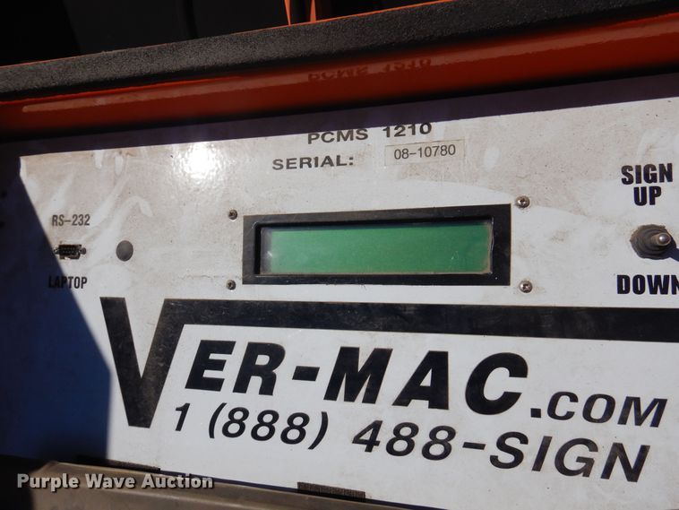 image for item JA9727 2008 Ver-Mac PCMS1210  message board trailer